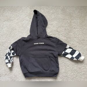 Good Times Kids Hoodie - Black and White